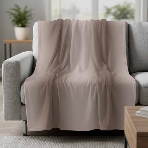 Fleece Blanket Modern Mocha Brown Ombre Blankets,Soft Cozy Warm Flannel Throw Blanket,Abstract Minimalist Gradient Blanket for Bed Couch Sofa 30x40in