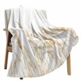 thumbnail image 1 of Fleece Blanket Pastoral Reed Pampas Grass Plant Blankets, Soft Cozy Warm Flannel Throw Blanket, Autumn Botanical on White Blanket for Bed Couch Sofa,40x60In, 1 of 9