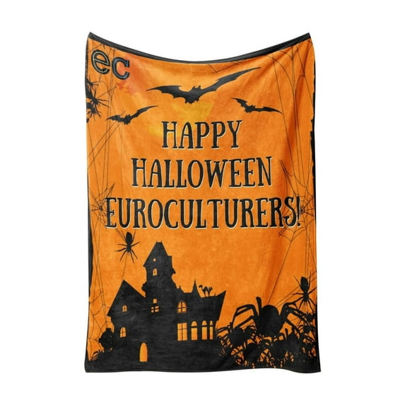 Fleece Blanket Polyester, Blanket 1X Halloween Blanket (Multi-color-One Size)