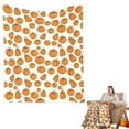 thumbnail image 1 of Fleece Blanket Polyester Fiber, Blanket 1 Halloween Pumpkin Blanket (Orange-One Size), 1 of 4