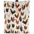 thumbnail image 1 of Fleece Blanket Rooster Chickens Throw Blanket - Super Soft Cozy Lightweight Blanket for Couch, Sofa, Bed, Camping, Travel - Microfiber Blanket Gift, 1 of 5