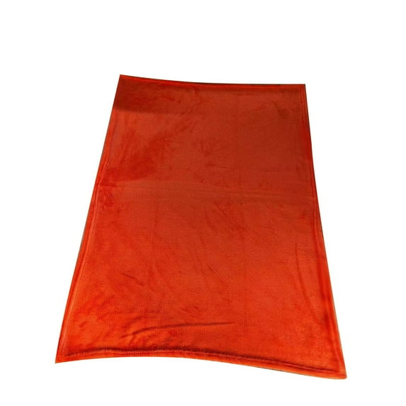 Fleece Blanket,Soft,Warm,Solid Color,Skines-friendly,Good Sleep Experience,Suitable for Daily Home Rest and Office Break(Orange S)
