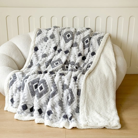 Fleece Blanket - Ultra-Soft Lightweight for Bed, Sofa, and Couch - Luxury Microplush - Cozy Warm Blanket (30x40", Silver)