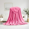 thumbnail image 1 of Fleece Blanket Under $5 BOBOMOTI Super Soft Warm Solid Warm Micro Plush Fleece Blankets and Throws for Sofa, Bedding, 1 of 4