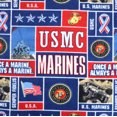 thumbnail image 1 of Fleece Blanket United States Marine Corps, 1 of 4
