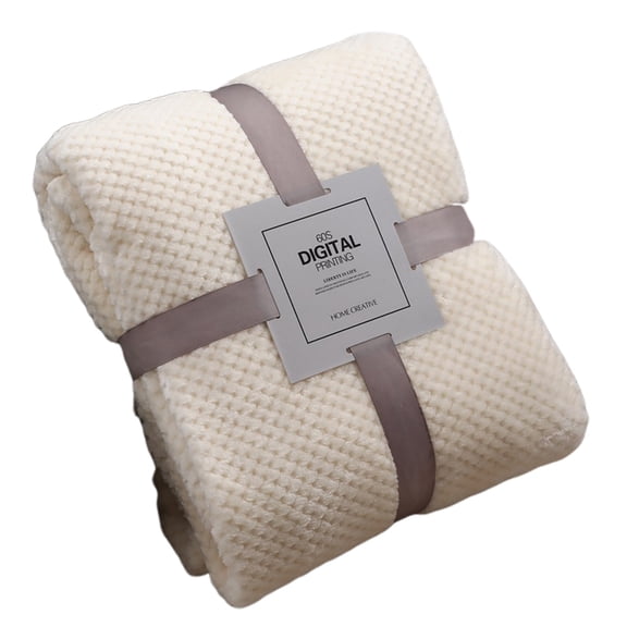 Fleece Blanket Winter Warm Mesh Pineapple Grid Soft Flannel Bed Sofa Carpet Conditioner Blanket –Soft, Plush, Fluffy, Warm, Cozy – Perfect Full Size for Couch, Bed, Sofa