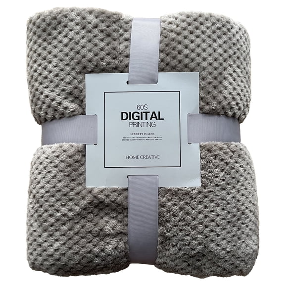 Fleece Blanket Winter Warm Mesh Pineapple Grid Soft Flannel Bed Sofa Carpet Conditioner Blanket –Soft, Plush, Fluffy, Warm, Cozy – Perfect Full Size for Couch, Bed, Sofa