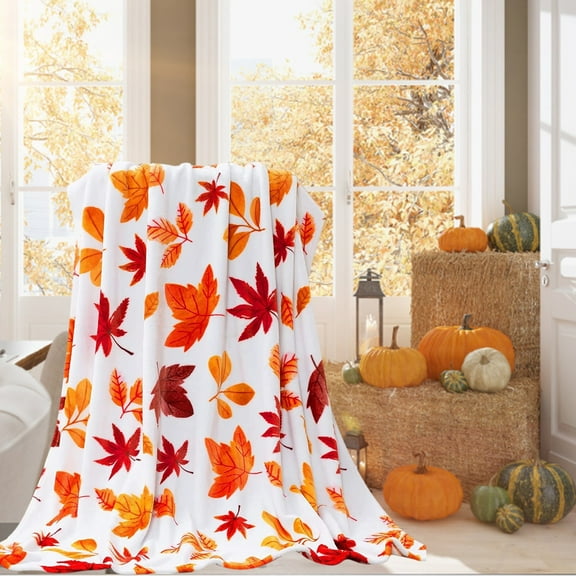 Fleece Blanket Wool, Blanket 1Pc Thanksgiving Blanket (Multi-color-A)