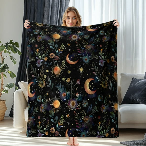 Fleece Blanket for Bed & Sofa - Soft Printed Throw Blanket, Fuzzy Blankets & Throws 30x40 Inches