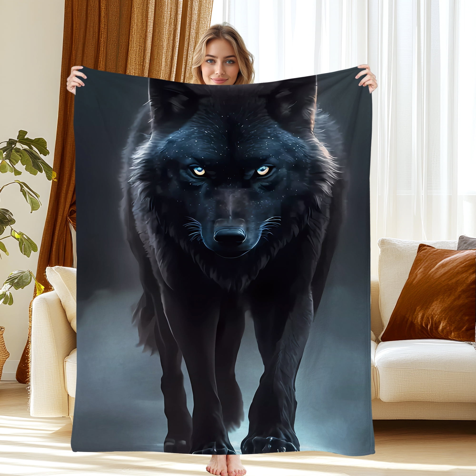 Fleece Blanket for Bed & Sofa - Soft Printed Throw Blanket, Fuzzy Blankets & Throws 30x40 Inches