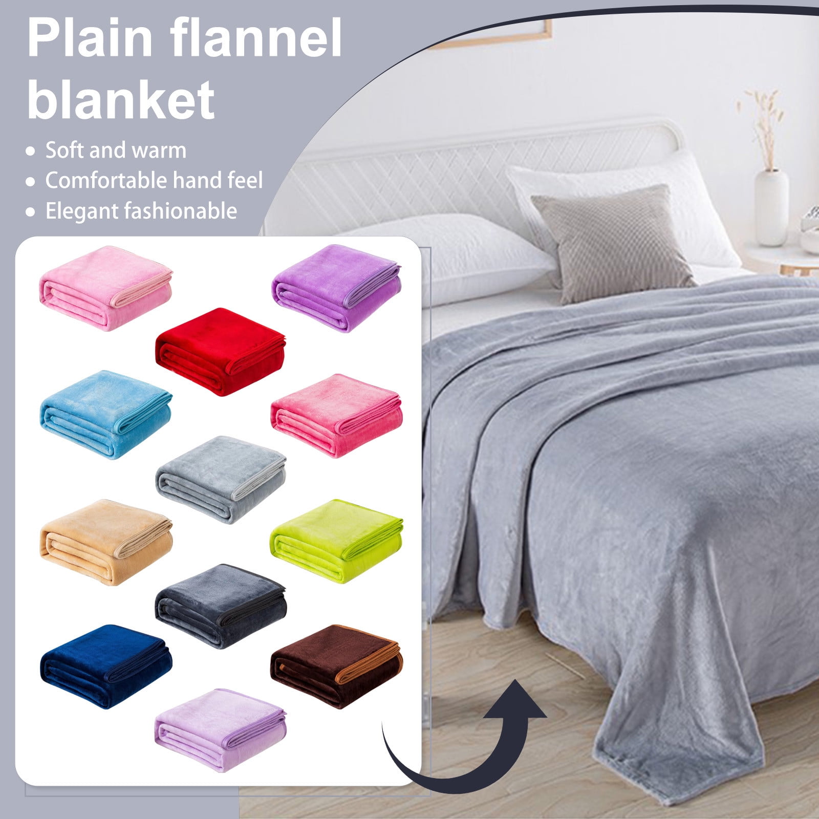 Fleece Blankets Single Twin Blanket For Bed, Full Size Fleece Throw Blanket, Warm Blankets For Winter, Shoulder Knee Cozy Blanket, Blankets Size