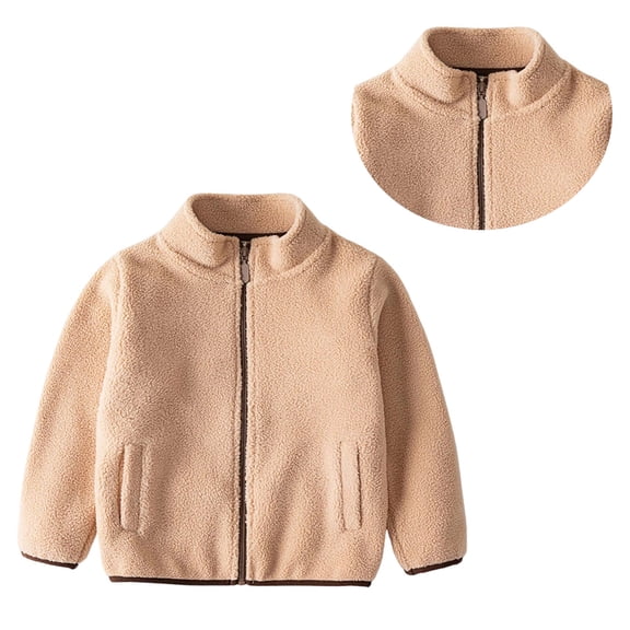 Boys Jacket Winter Coat Zipper Lightweight Long Sleeve Thick Warm Outerwear Little Girls Winter Coat 8-9 Years