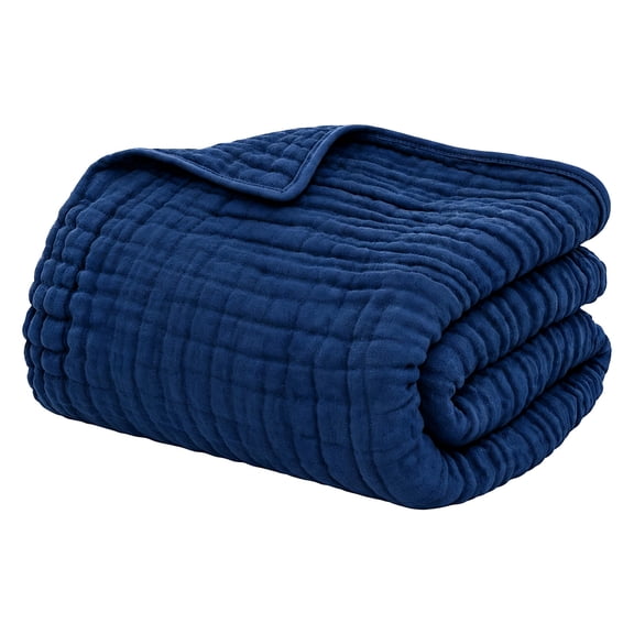 The Fleece Company 6-Layer Cotton Muslin Blanket,6-Layer Cotton Construction | Pre-Washed Soft Texture | Breathable & Lightweight Comfort | Multi-Use Home Blanket