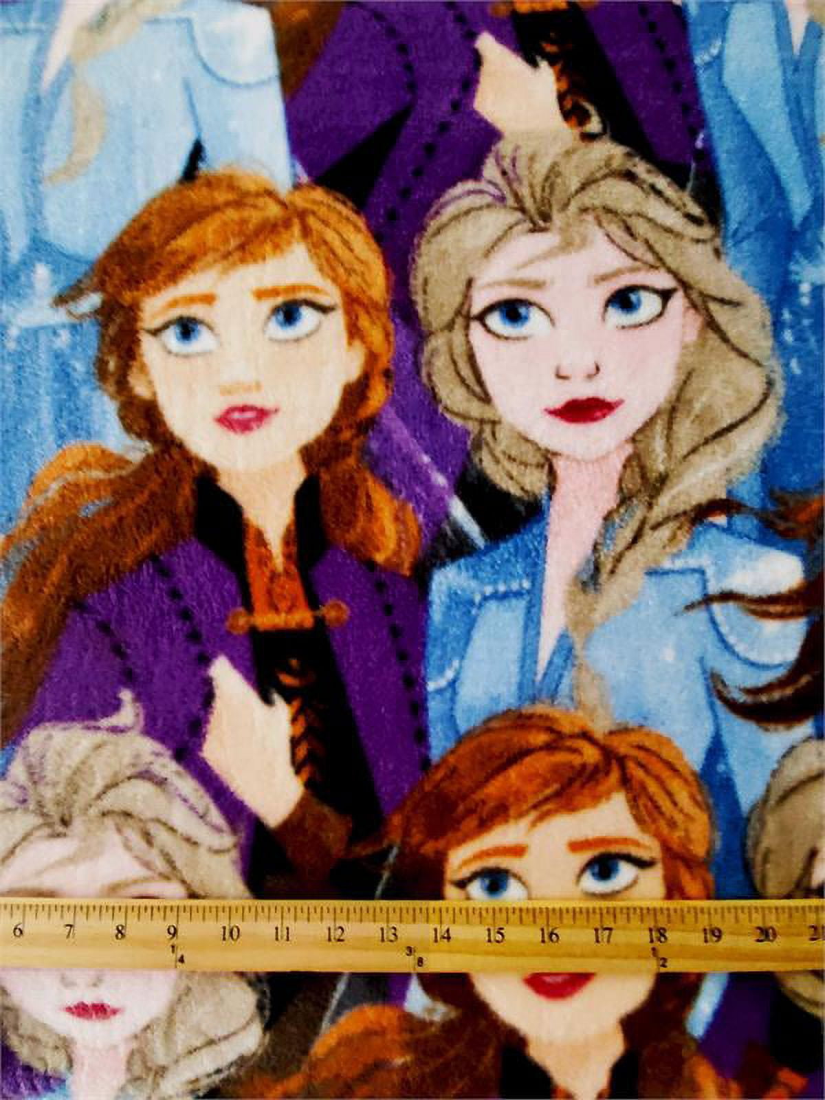 Fleece DISNEY'S FROZEN Printed Fabric ANNA ELSA 58