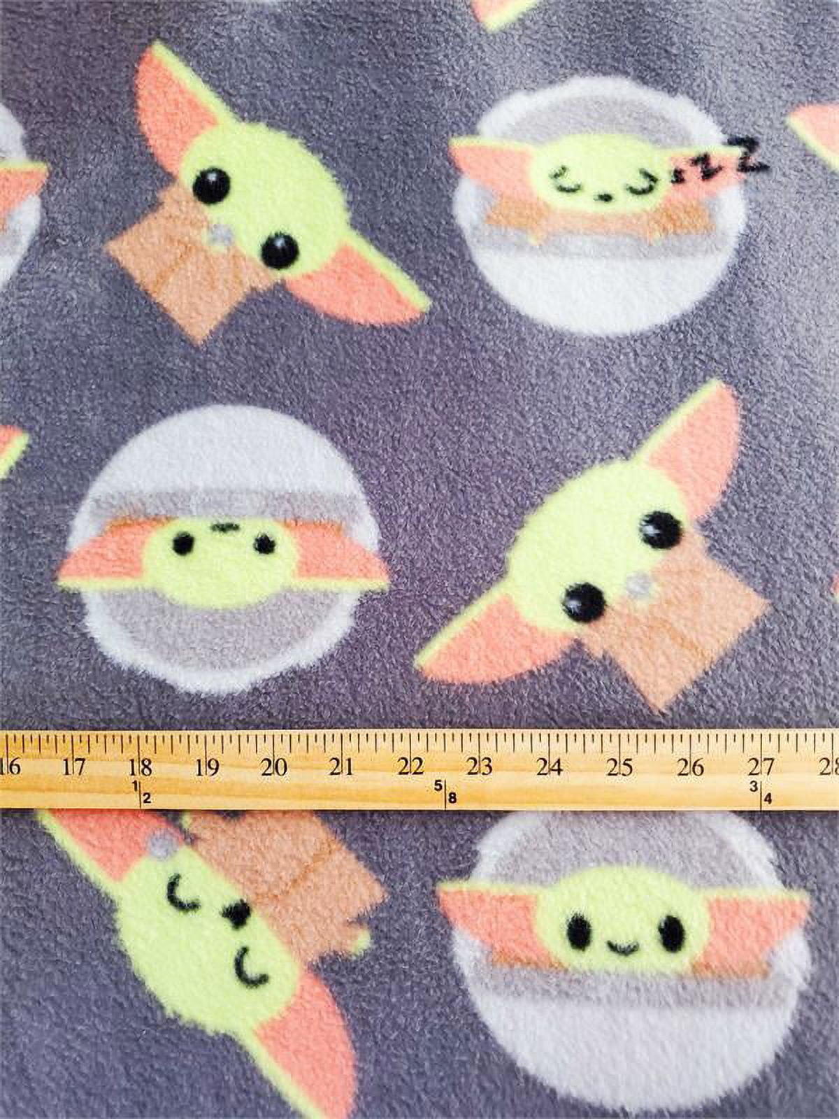 Fleece DISNEY'S MANDALORIAN Printed Fabric BABY YODA 58