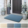 thumbnail image 1 of Fleece Door Mat | Soft Plush Absorbent Entrance Rug | Non-Slip PVC Backing | Moisture-Wicking Quick-Dry | 1.2 cm Sponge Layer | Durable Washable | 40 x 60 cm | Bathroom Kitchen Floor Carpet, 1 of 6
