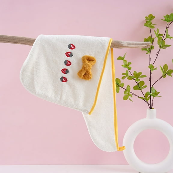 Fleece Dry Hair Cap | Super Absorbent Quick Dry Shower Head Wrap | Soft Comfortable Breathable Towel Turban | No Lint Non-Fading | 27x60x2cm | 1 Pack