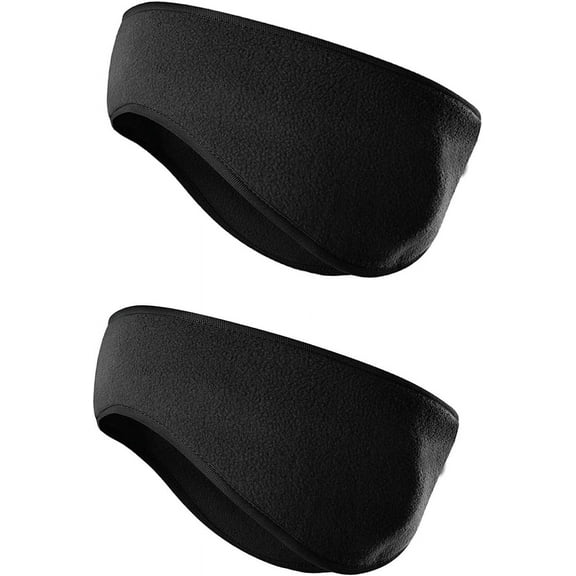 Fleece Ear Warmers Headband for Men Women - Winter Headband Ear Muffs Ear Covers for Cold Weather Running Cycling Ski