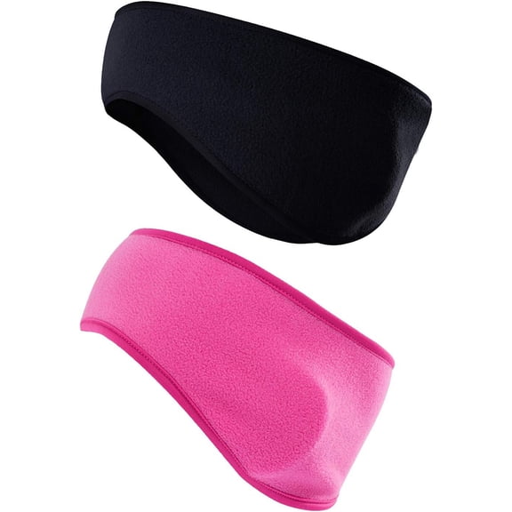 Fleece Ear Warmers Headband for Men Women - Winter Headband Ear Muffs Ear Covers for Cold Weather Running Cycling Ski