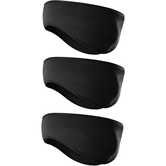 Fleece Ear Warmers Headband for Men Women - Winter Headband Ear Muffs Ear Covers for Cold Weather Running Cycling Ski