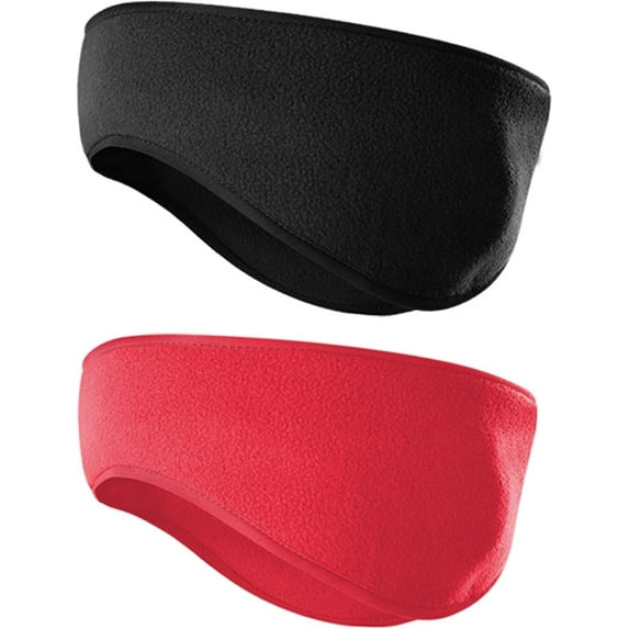 Fleece Ear Warmers Headband for Men Women - Winter Headband Ear Muffs Ear Covers for Cold Weather Running Cycling Ski