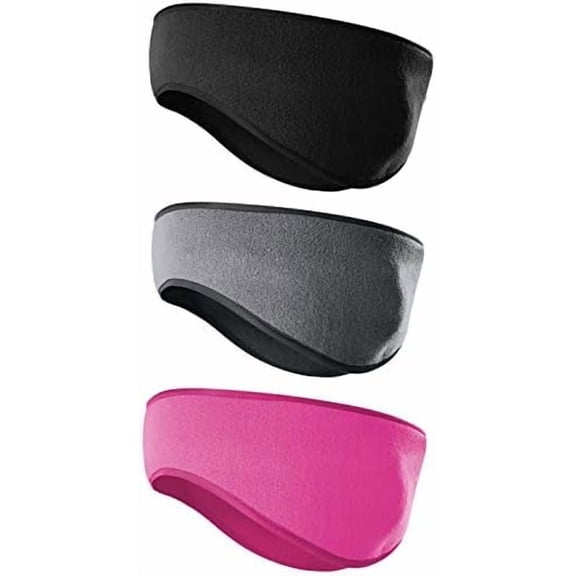 Fleece Ear Warmers for Men Women Kids - Winter Headband Ear Muffs Ear Covers for Cold Weather Running Cycling Ski