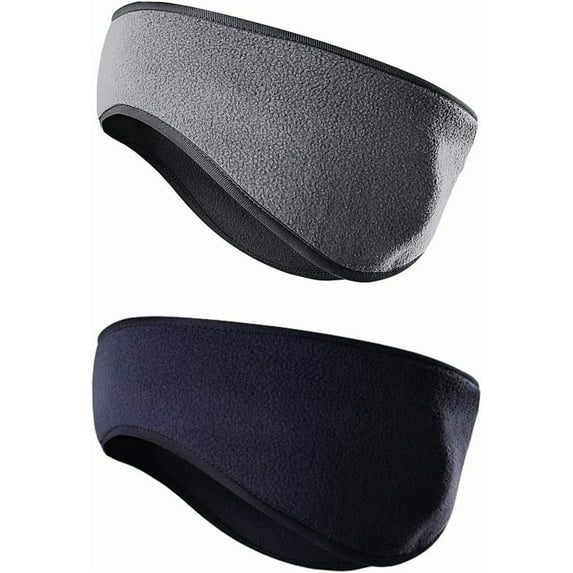 Fleece Ear Warmers for Men Women Kids - Winter Headband Ear Muffs Ear Covers for Cold Weather Running Cycling Ski