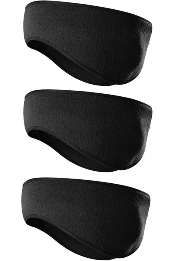Fleece Ear Warmers for Men Women Kids - Winter Headband Ear Muffs Ear Covers for Cold Weather Running Cycling Ski