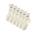 thumbnail image 1 of LDU Women's Thermal Crew Socks, Emoji Designs with Cozy Fleece Lining for Everyday Comfort, 6 Pairs, 1 of 8