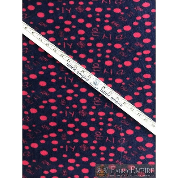 Fleece Fabric Printed ANTI PILL GOOD TIMES KOREAN / 58" Wide / Sold by the yard
