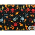 thumbnail image 1 of Fleece Fabric Printed *ROCKSTAR* By the Yard N-200, 1 of 1