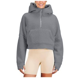 Oversized Cotton Sweatshirts with Thin Fleece Lining Fall Winter 