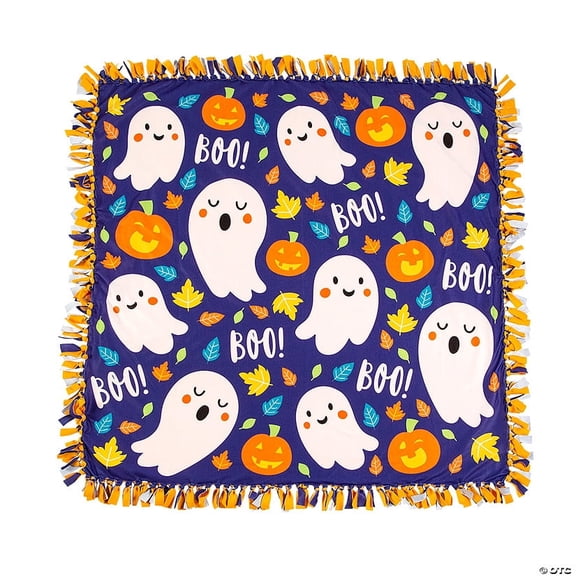 Fleece Halloween Tied Throw Craft Kit - Makes 1