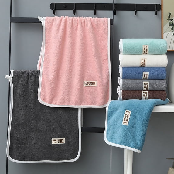 Fleece Hand Towel 13.8x29.5 Inch Super Absorbent Quick Drying for Bathroom Face Hand Home Travel by PALIFEUR