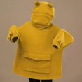 thumbnail image 1 of Fleece Hoodies Frog Hoodie Winter Warm Thick Loose Oversized Sweatshirt Outwear Hooded, 1 of 5