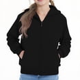 thumbnail image 1 of Fleece Hoodies for Kids Sherpa Lined Full Zip Long Sleeve Fall Winter Warm Jacket Casual Trendy Soft Boys Girls Sweatshirt Top (2-3 Years, Black), 1 of 3
