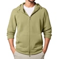 thumbnail image 1 of Fleece Hoodies for Men Zip Up Sweatshirt Fleece Jackets Light Green XXL, 1 of 6