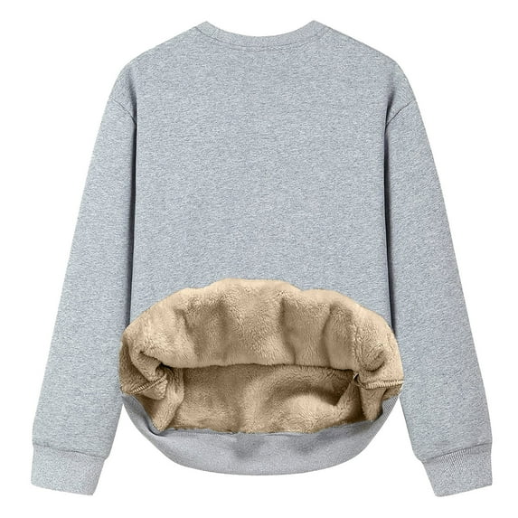 Fleece Hoodies for Women, Womens Casual Winter Warm Fleece Sherpa Lined Pullover Hooded Sweatshirt with Pockets