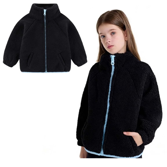 Jacket Boys Winter Coat Zipper Lightweight Long Sleeve Thick Warm Outerwear 6-7 Years Winter Clothes Boy