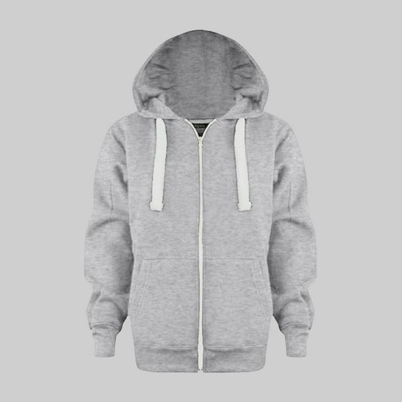 Fleece Jacket For Kids Girls Oversized Full Zip Hoodie Casual Long Sleeve Sweatshirts Cute Jackets with Pockets Toddler Boys Clothes Fall