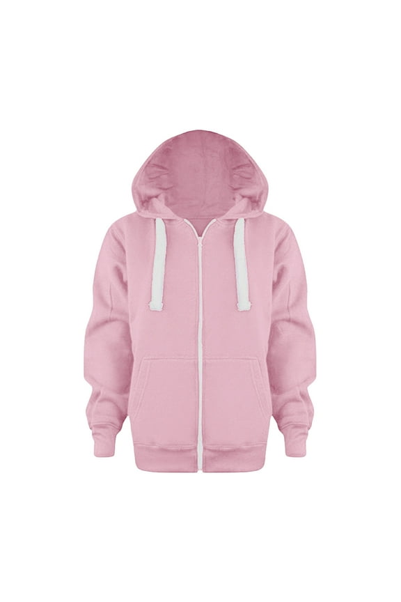 Fleece Jacket For Kids With Hoodie Girls Fashion Zip Up Hoodies Kids Cute Crop Sweatshirts Teen Trendy Preppy Jackets Clothes Hoodies for Teen Girls