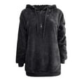 Fleece Jacket For Women Hooded Sweatshirt Winter Warm Wool Zipper