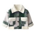 thumbnail image 1 of Fleece Jacket Girls Boys Long Sleeve Lightweight Button down Fuzzy Jacket 8-13 Years Winter Clothes Girl, 1 of 3