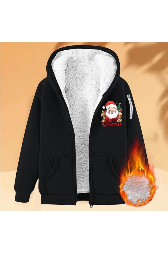 Fleece Jacket Spring Fall Winter Zip Up Sweatshirt Hoodie Christmas Sweatshirts Funny Graphic Long Sleeve Hoodies