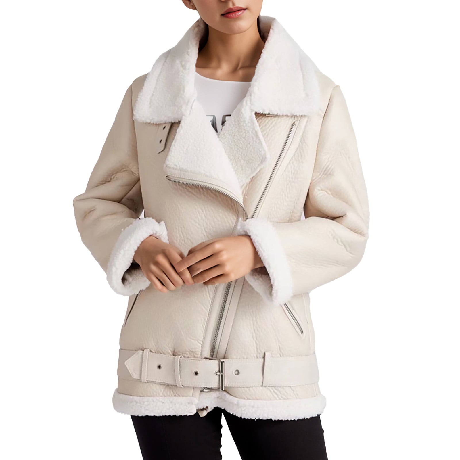 Jacket Women Half Zip Letter Ski Jacket Green Regular Fit Activewear Puffer Coat with Zipper Pockets White XS Walmart