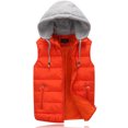 thumbnail image 1 of Fleece Jacket Women Lightweight Hooded Oversized Sleeveless Zip Water Packable Jackets Warm Winter Vest Coat Trench Coat Women A M, 1 of 4