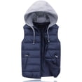 thumbnail image 1 of Jacket Women Lightweight Hooded Oversized Sleeveless Zip Water Packable Jackets Warm Winter Vest Coat Women's Coats Blue XXL, 1 of 4
