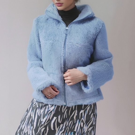 Jacket Women Long Sleeve Zipper Soft Warm Jackets Fall Jackets Winter Coats