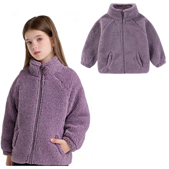 Jacket for Boys Winter Coat Zipper Lightweight Long Sleeve Thick Warm Outerwear Toddler Girl Clothes 12-24 Months