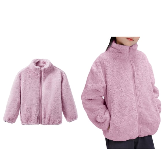 Jacket for Boys Winter Coat Zipper Lightweight Long Sleeve Thick Warm Outerwear Winter Coats for Kids 8-9 Years